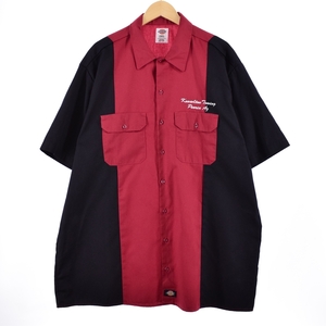 古着 ディッキーズ Dickies 半袖 ワークシャツ メンズXXXL /eaa337666 【SS2409_10%】