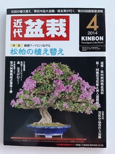 ★送料込【月刊 近代盆栽 2014年4月号】松柏の植え替え/黒松中品改作大追跡★第88回国風盆栽展【近代出版】