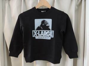 X-LARGE エクストララージ Kids OG ゴリラ クルーネック スウェット ブラック キッズ 110 XLARGE 秋冬最新作 送料込