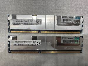 【SKhynix】 DDR3 1866MHz PC3-14900L 32GB×2枚 (合計64GB) ECC LoadReduced 240Pin LRDIMM HMT84GL7AMR4C