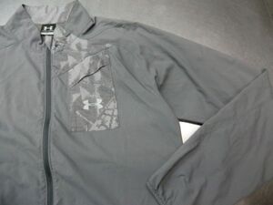 N41N　良品◆UNDER ARMOUR アンダーアーマー ジャケット トラックジャージ XL/ウインドブレーカー 薄手 大きいサイズ　　22－8