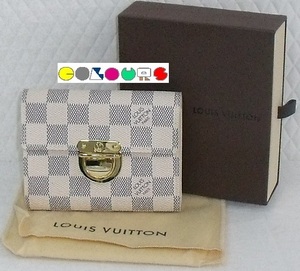 〔COLOURS〕　未使用品■ポルトフォイユ・コアラ■Ｎ６００１３■ダミエ■アズール■３つ折り財布■Louis Vuitton