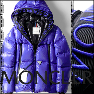 希少BARONNIES■国内正規品/新品22万【MONCLER】モンクレールビック刺繍ラウンドロゴホワイトシャイニーダウンジャケット0/S/バロニーズ