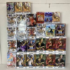 04wy6776〓【1円～】ONE PIECE プライズフィギュア27個セット 【モンキー・D・ルフィ/ロロノア・ゼロ/トラファルガー・ローなど】 未開封品