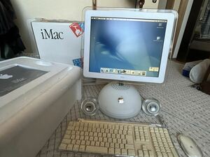 Apple iMac G4 flat panel 15 800Mhz 768MB 60GB ディスク・箱付　