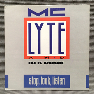 MC Lyte & DJ K Rock - Stop, Look, Listen 【US ORIGINAL 12inch】 Audio Two / Positive K / First Priority Music - 0-96503