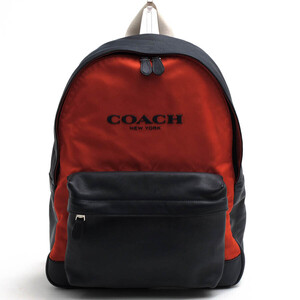 COACH コーチ リュック F71674 CAMPUS BACKPACK IN NYLON 一部牛革 デイパック