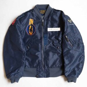 【美品/ビッグサイズ】BUZZ RICKSON’S【実名復刻/SUPERIOR TOGS/L-2A ナイロン フライトジャケット】44 USAF バズリクソンズ 2412813