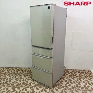 SHARP/シャープ 5ドア冷蔵庫 SJ-W411F-N 2020年製 412 L どっちもドア 自動製氷 幅60cm 真ん中冷凍 動作確認済/C4061