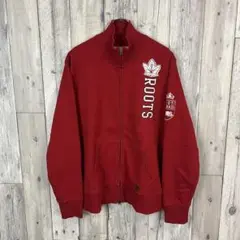 ROOTS CANADA ルーツ カナダ 裏起毛 ジップアップ トレーナー XL