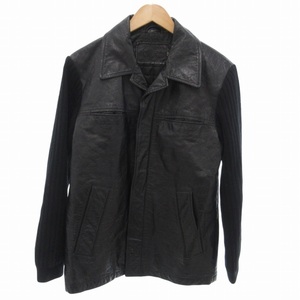 カルバンクライン CALVIN KLEIN ジャケット ブレザー 袖切替 M 黒 ブラック /BL 0903 ■GY99 メンズ