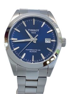 TISSOT◆自動巻腕時計/アナログ/NVY/SLV/T127407A