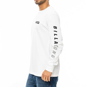 ★送料無料★2024秋冬 新品【BILLABONG/ビラボン】BACK LOGO ロンＴ WHT メンズM BE012051