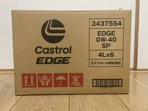 全国送料無料 4L×6本 カストロール エッジ(Castrol EDGE) エンジンオイル 0W-40 A3/B4 SP 4輪ガソリン/ディーゼル両用