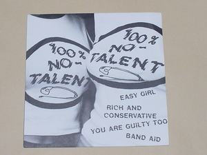 GARAGE PUNK：THE NO-TALENT / 100% NO-TALENT(RIP OFFS,TEENGENERATE)