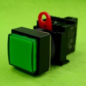 オムロン(OMRON) LED表示灯 M22-CG-T1(φ22,正方形,LED,AC110V)緑