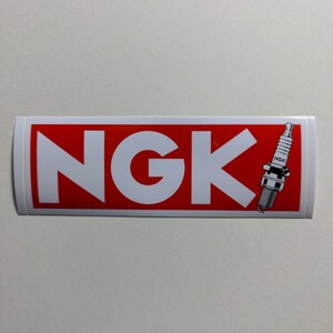 NGK スパークプラグ ステッカー NGK SPARK PLUGS 白フチ