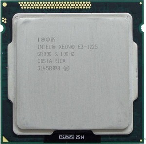 Intel Xeon E3-1225 SR00G 4C 3.1GHz 6MB 95W LGA 1155