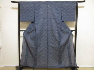 ドークブア■夏　本場小千谷ちぢみ　麻の葉　麻　藍鉄　極上の逸品　514