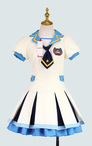 アイカツスターズ！ 女子夏制服 刺繍版 コスプレ衣装 [5660]