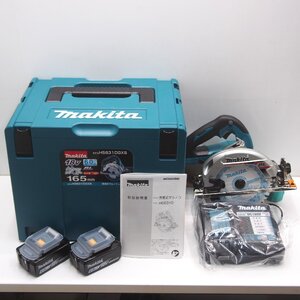 ★☆新品☆★【未使用】24.2製造 makita/マキタ 18V 充電式 丸ノコ HS631DGXS 新品純正バッテリー2個/新品充電器付き 165mm 鮫肌 BL1860