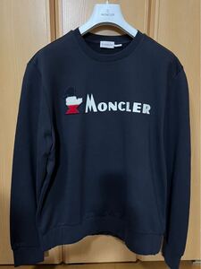 希少 本物正規品 大丸心斎橋購入MONCLER モンクレール トリコロールロゴ スウェット ネイビーXL