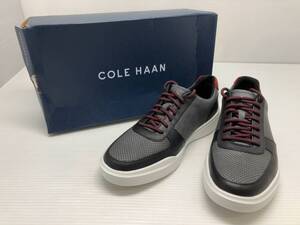 ★ 箱付き COLE HAAN コールハーン グランドクロスコート モダンパーフォレーション スニーカー サイズ8M 25.5 グレー系 通年