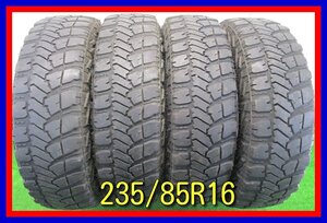 ■中古タイヤ■　LT235/85R16 120/116Q GOODYEAR WRANGLER MT/R ホワイトレター 夏タイヤ 激安 中古　送料無料 B891