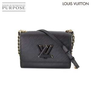 未使用 展示品 ルイ ヴィトン LOUIS VUITTON エピ ツイスト MM チェーン ショルダー バッグ レザー ノワール M57517 RFID 90190512