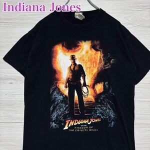 【入手困難】インディ・ジョーンズ　ヴィンテージ　Tシャツ　クリスタルスカルの王国　映画　ムービー　海外輸入　半そで　一点物　夏服