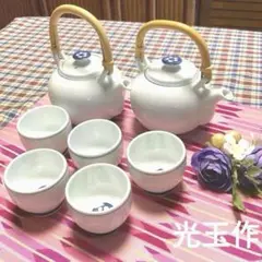 日本茶、玉露小さな土瓶セット*光玉作*おままごとも楽しいかも(^^)。