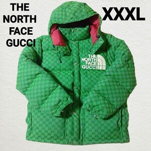 美品 THENORTHFACE GUCCI コラボ ダウン XXXL GG柄 ノースフェイス グッチ ダウンジャケット