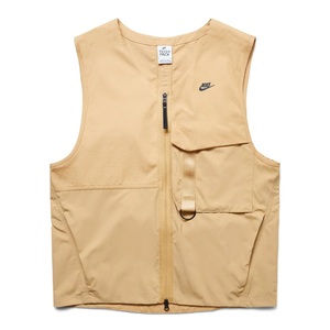 ■NIKE NSW TECH PACK UNLINED VEST 薄黄土色 新品 Sサイズ ナイキ スポーツウエア テックパック アンラインド ベスト DM5535-737