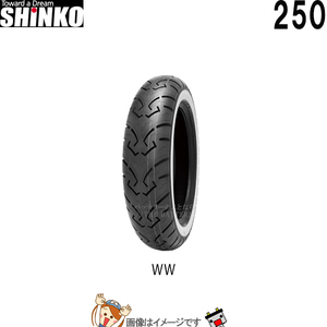 MT90-16 M/C 73H TL WW F250 フロント チューブレス シンコー shinko タイヤ　アメリカン