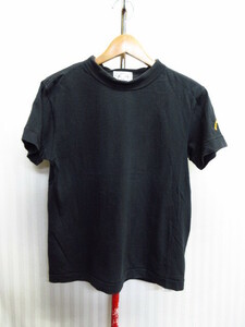 EVISU　エヴィス　ロゴ刺繍Tシャツ　SIZE３８　黒　ゴールド刺繍デザイン　半袖カットソー　半袖ウエア　半袖シャツ　06274