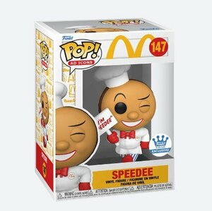 ★マクドナルド スピーディー フィギュア Speedee POP McDonalds FUNKO Exclusive 新品 ハンバーガー 人形