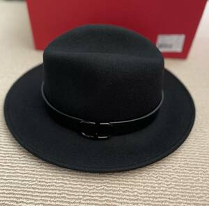 ★68000円引★ VALENTINO GARAVANI Vロゴ ハット 帽子 ヴァレンティノ ガラヴァーニ VLogo Signature wool fedora hat フェドーラハット