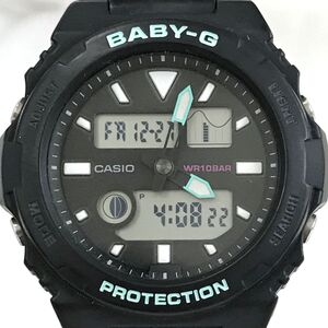 超美品 CASIO カシオ BABY-G ベビーG ベビージー G-LIDE ジーライド 腕時計 BAX-100-1A クオーツ アナデジ 電池交換済み 動作確認済み