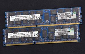 1円スタート 32GB (16GB 2枚組) DDR3L PC3L-12800R DDR3L-1600 REG 2Rx4 240pin ECC Registered SK-HYNIX サーバー MacPro向け(SA6124-1(2E