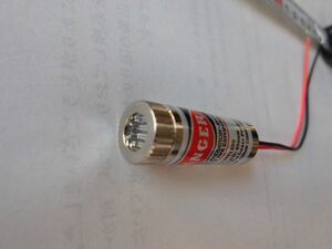 650nm 5mW 5V 赤色レーザーモジュール ライン直線出力