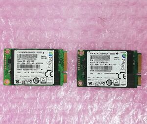 【2枚セット】TOSHIBA mSATA SSD 128GB データ削除済み 即日発送 ゆうパケット発送 代引き不可 【H24112404】