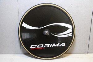 ○CORIMA コリマ LENTICULAR DISC CARBON+ ピスト TRACK 固定ギア チューブラー カーボンディスクホイール リアのみ 美品