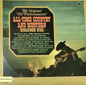 [ LP / レコード ] Various / All-Time Country And Western Volume VIII ( World / Folk / Country ) Decca - DL 4881 