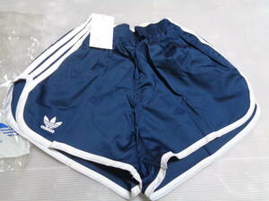 L 　紺×白　ADP-5　ビンテージ　アディダス　vintage adidas　デサント　短パン　ショートパンツ　体操着　体操服　昭和レトロ　未使用