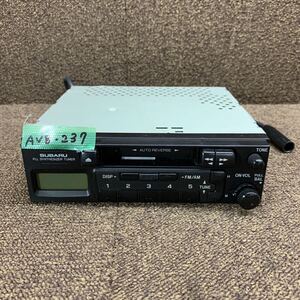 AV8-237 激安 カーステレオ SUBARU 86201KE001 190504898 カセット FM/AM テープデッキ オーディオ 通電未確認 ジャンク