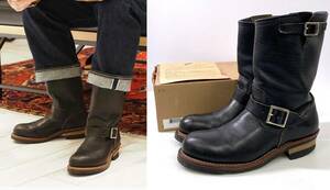 【27cm】REDWING レッドウィング 9085 11インチ スチールトゥ エンジニアブーツ US9D ブラック 黒 レザー NB1302