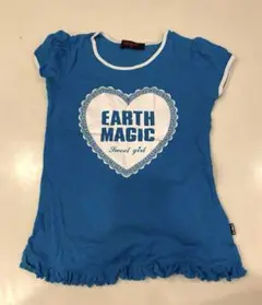 【EARTHMAGIC ハートモチーフTシャツ】150