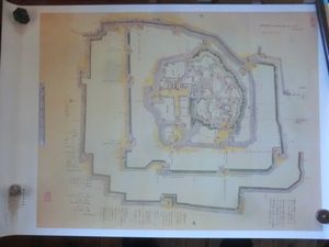 古地図印刷●平成１５年　享保15年頃(1730)播州姫路城図　姫路市文化財保護協会発行　250112　古文書絵図面