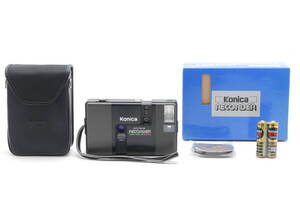 希少！！未使用品 コニカ Konica RECORDER レコーダー ブラック 黒 フイルムカメラ 元箱付き #6072