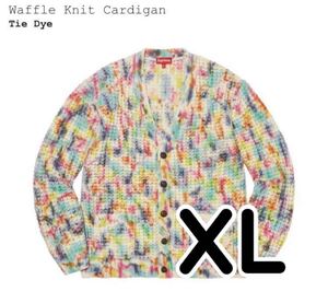 Supreme Waffle Knit Cardigan XL Tie Dye